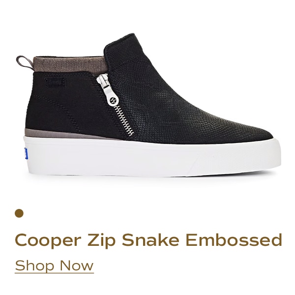 Cooper Zip Snake Embossed