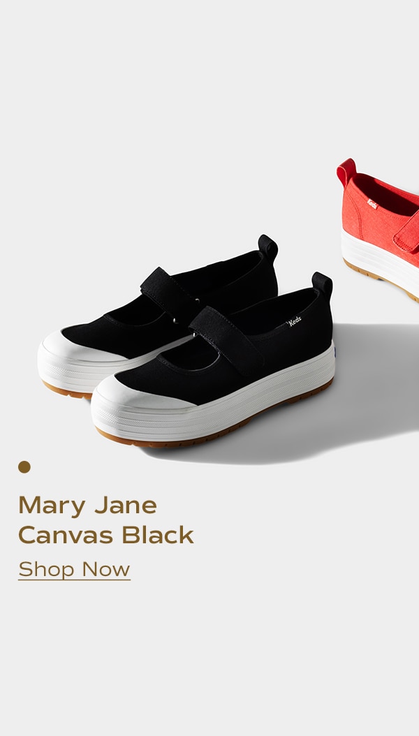 Mary Jane Canvas Black | Shop Now