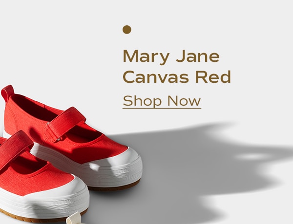 Mary Jane Canvas Red | Shop Now