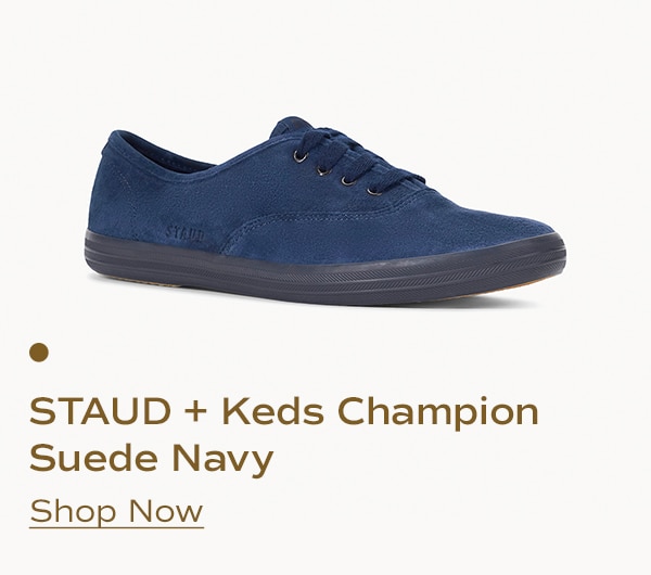 STAUD + Keds Champion Suede Navy | Shop Now