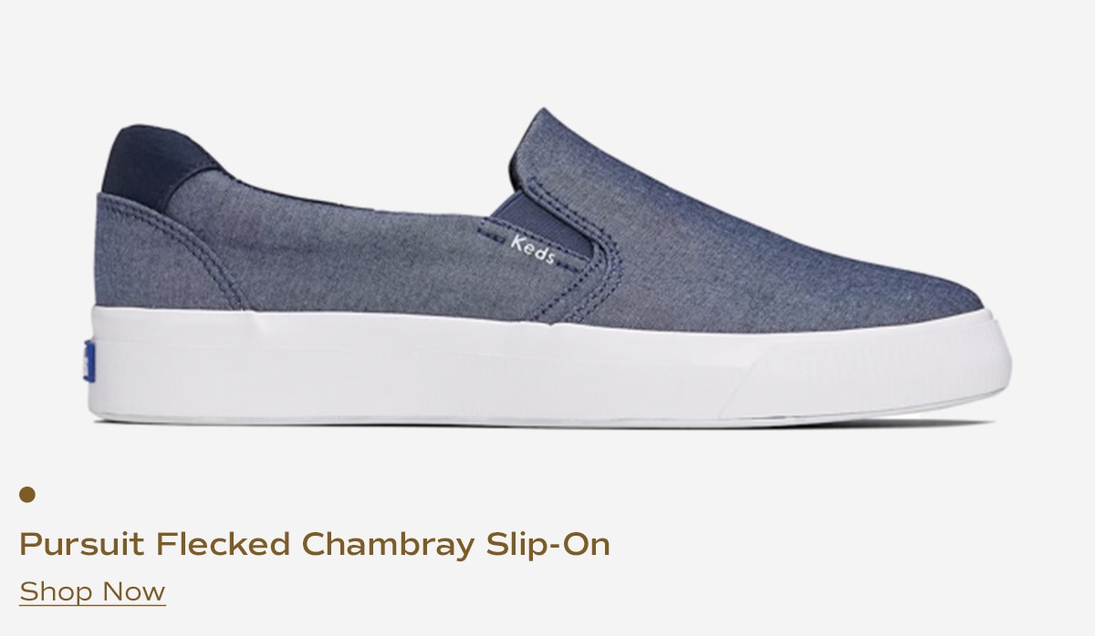 Pursuit Flecked Chambray Slip-On | Shop Now
