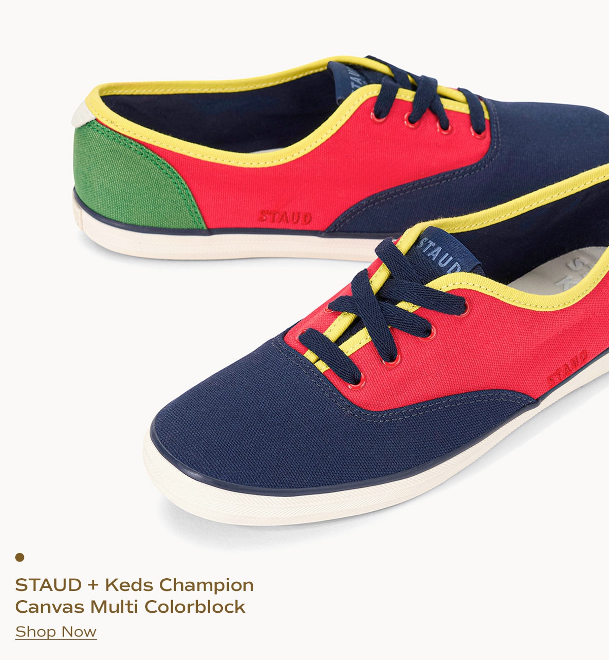 STAUD + Keds Champion Canvas Multi Colorblock | Shop Now
